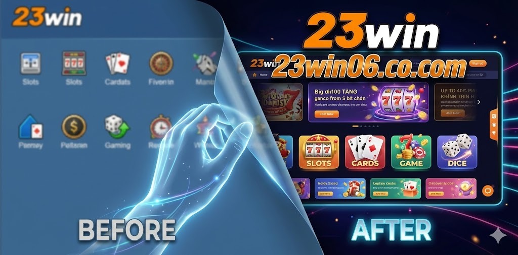 23win cập nhật giao diện mới lột xác toàn diện về thiết kế